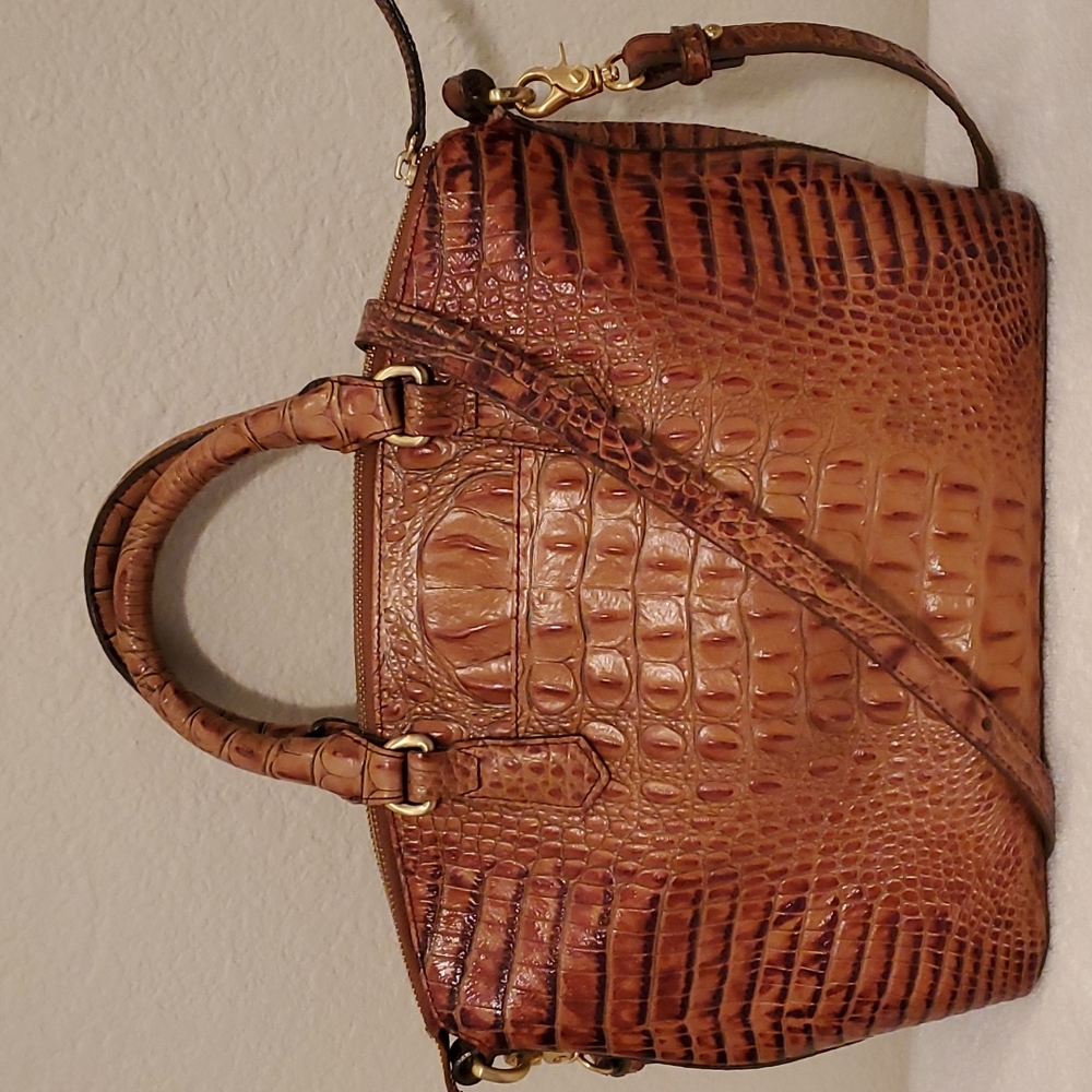 Brahmin Satchel Medium Pecan